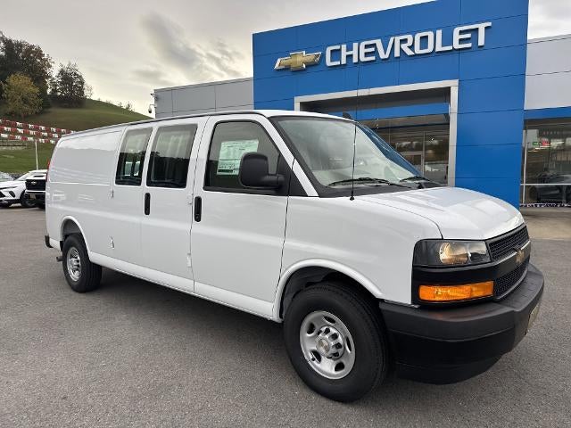 2025 Chevrolet Express Cargo Base in Summit White — front three-quarter view