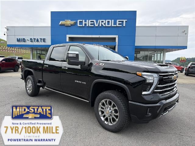 2026 Chevrolet Silverado 3500 HD LTZ in Black — front three-quarter view