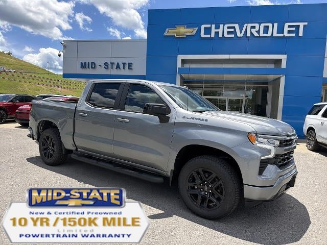 2026 Chevrolet Silverado 1500 RST in Sterling Gray Metallic — front three-quarter view